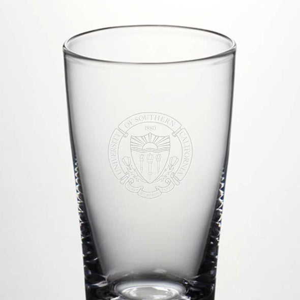 USC Ascutney Pint Glass by Simon Pearce Shot #2