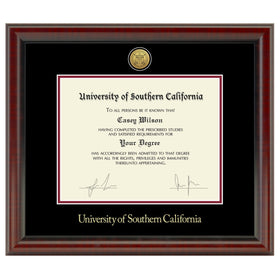 USC Diploma Frame - Gold Medallion Shot #1