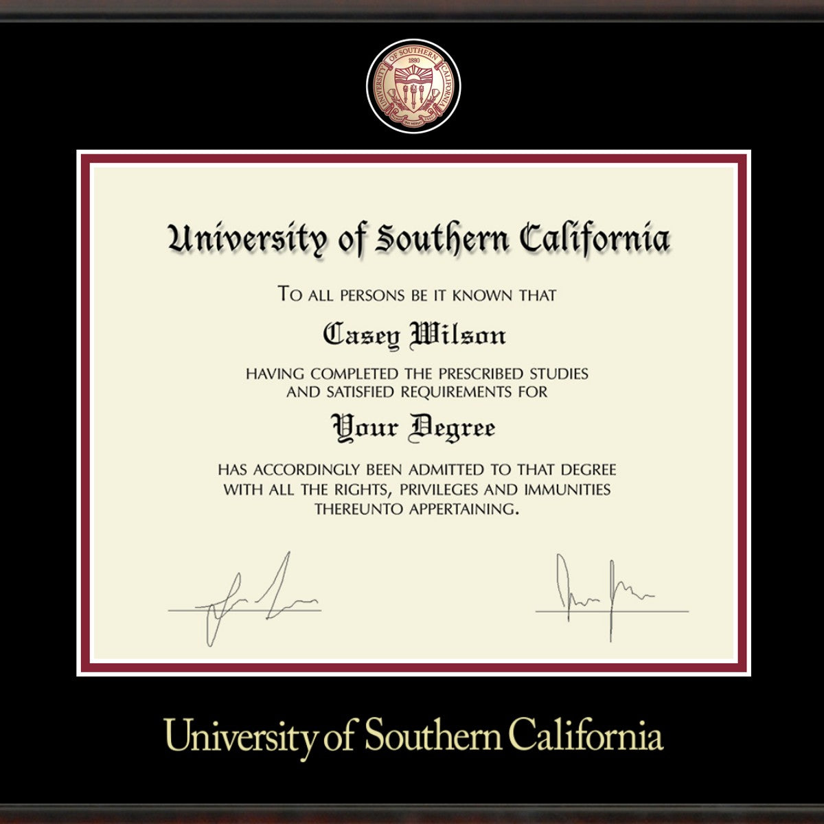 USC Diploma Frame