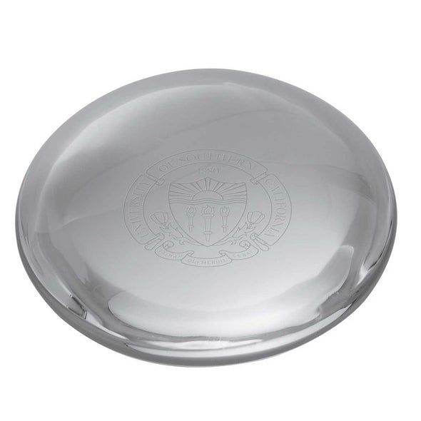 USC Glass Dome Paperweight by Simon Pearce Shot #2