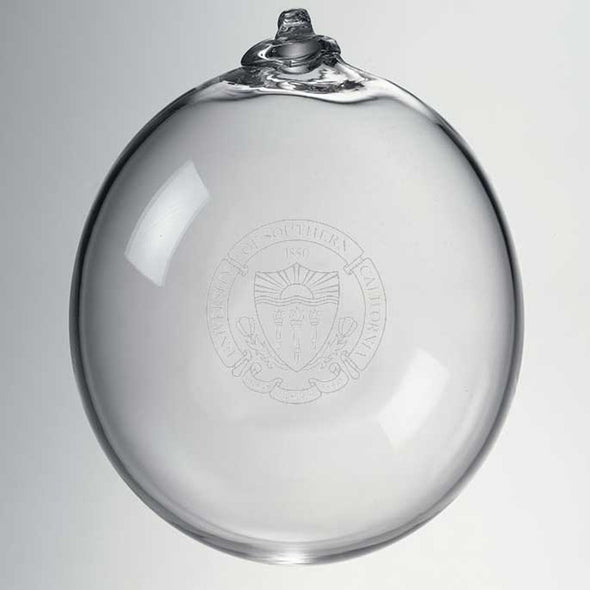 USC Glass Ornament by Simon Pearce Shot #2