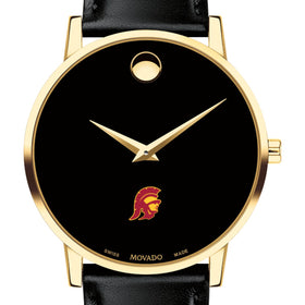 USC Men&#39;s Movado Gold Museum Classic Leather Shot #1