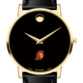 USC Men's Movado Gold Museum Classic Leather Shot #1