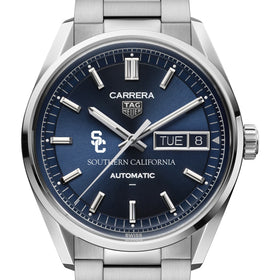 USC Men's TAG Heuer Carrera Day-Date Automatic with Blue Dial Shot #1