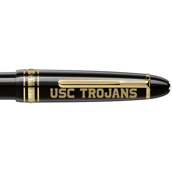 USC Montblanc Meisterstück Midsize Ballpoint Pen in Gold Shot #2
