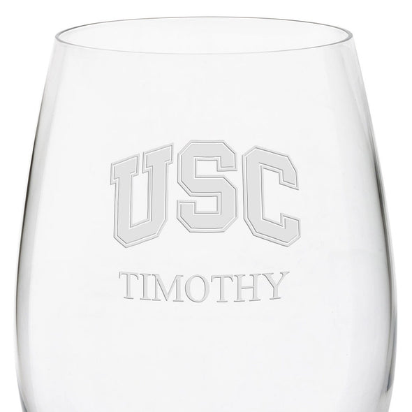 USC Red Wine Glasses - Set of 4 Shot #3