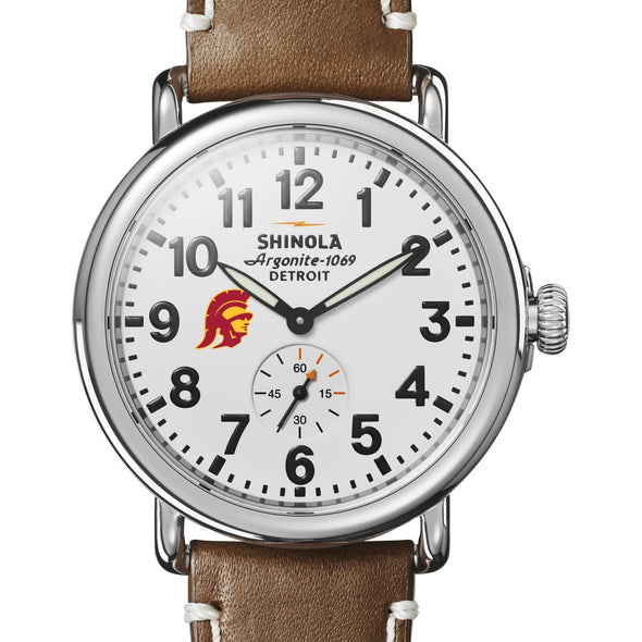 USC Shinola Watch, The Runwell 41mm White Dial Shot #1