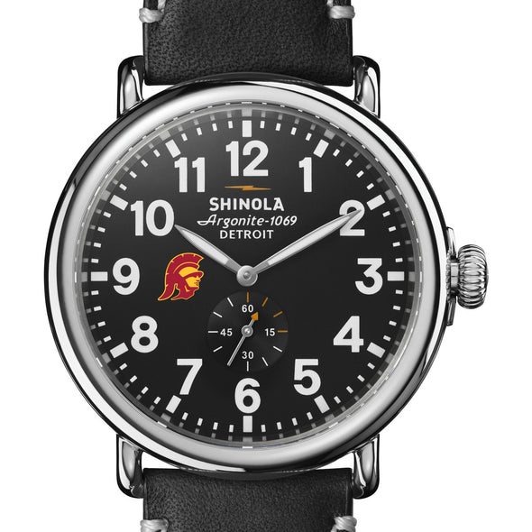 USC Shinola Watch, The Runwell 47 mm Black Dial Shot #1
