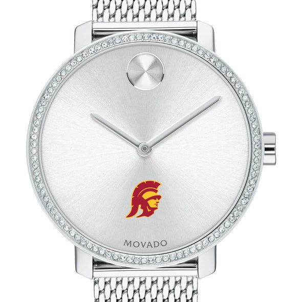 USC Women's Movado Bold with Crystal Bezel & Mesh Bracelet Shot #1