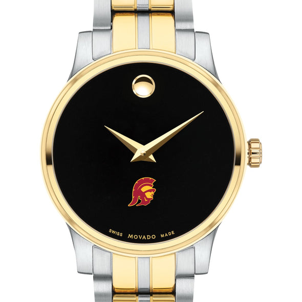 USC Women's Movado Collection Two-Tone Watch with Black Dial Shot #1