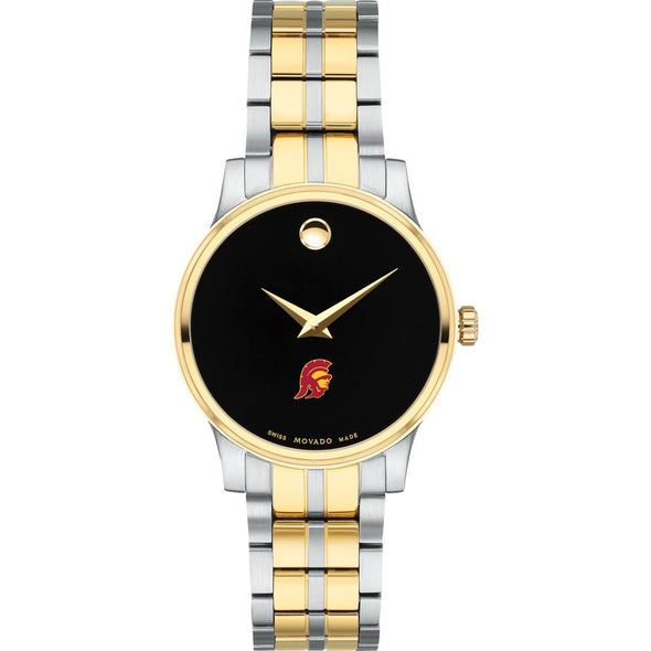 USC Women's Movado Collection Two-Tone Watch with Black Dial Shot #2