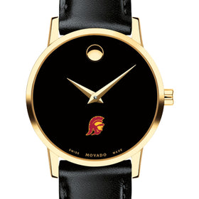 USC Women&#39;s Movado Gold Museum Classic Leather Shot #1