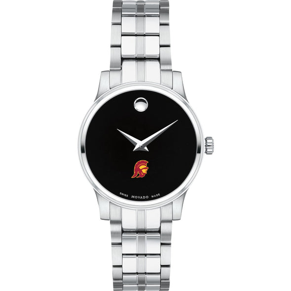 USC Women's Movado Stainless Steel Watch with Black Dial Shot #2