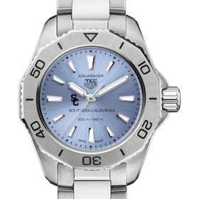 USC Women&#39;s TAG Heuer Steel Aquaracer with Blue Sunray Dial Shot #1