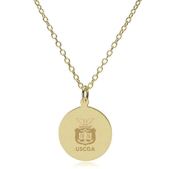 USCGA 14K Gold Pendant & Chain Shot #2