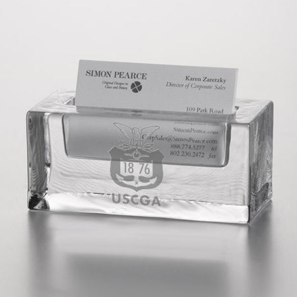 USCGA Glass Business Cardholder by Simon Pearce Shot #2