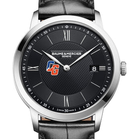 USCGA Men's Baume et Mercier 40mm Classima Quartz Watch with Black Dial & Black Leather Strap Shot #1