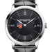 USCGA Men's Baume et Mercier 40mm Classima Quartz Watch with Black Dial & Black Leather Strap