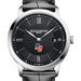 USCGA Men's Baume et Mercier 40mm Classima Quartz Watch with Black Dial & Black Leather Strap