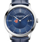 USCGA Men's Baume et Mercier 40mm Classima Quartz Watch with Blue Dial & Dark Blue Leather Strap Shot #1