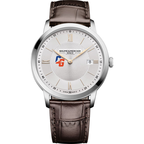 USCGA Men's Baume et Mercier 40mm Classima Quartz Watch with Silver Dial & Dark Brown Leather Strap Shot #2