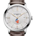 USCGA Men's Baume et Mercier 40mm Classima Quartz Watch with Silver Dial & Dark Brown Leather Strap