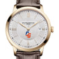 USCGA Men's Baume et Mercier 40mm Gold PVD Classima Watch with Silver Dial & Dark Brown Leather Strap Shot #1