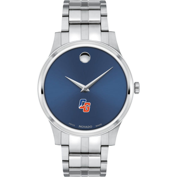 USCGA Men's Movado Collection Stainless Steel Watch with Blue Dial Shot #2