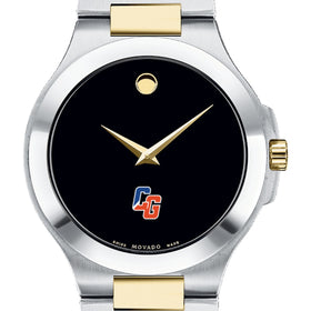 USCGA Men&#39;s Movado Collection Two-Tone Watch with Black Dial Shot #1
