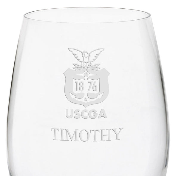 USCGA Red Wine Glasses - Set of 2 Shot #3