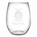 USCGA Stemless Wine Glasses Made in the USA - Set of 4