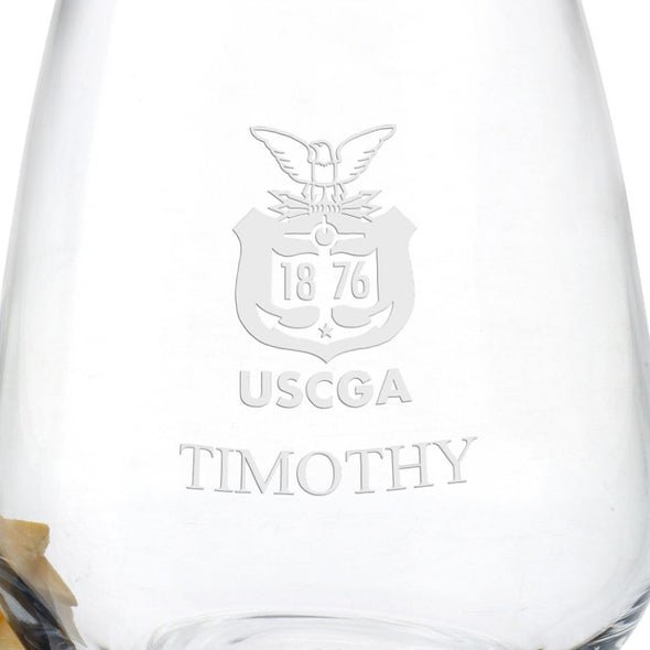 USCGA Stemless Wine Glasses - Set of 2 Shot #3