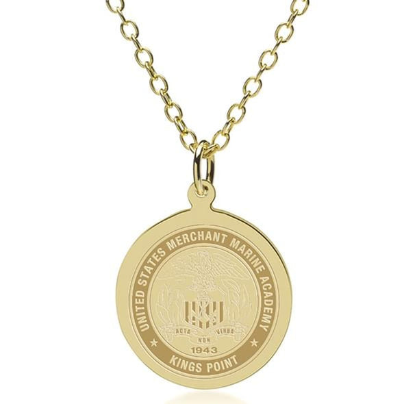 USMMA 14K Gold Pendant & Chain Shot #1