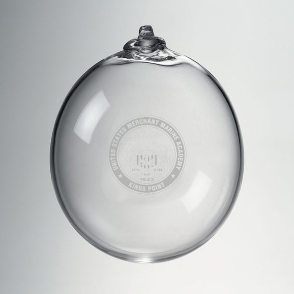 USMMA Glass Ornament by Simon Pearce Shot #1