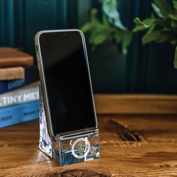 USMMA Glass Phone Holder by Simon Pearce Shot #3