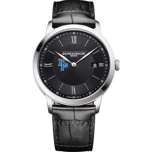 USMMA Men's Baume et Mercier 40mm Classima Quartz Watch with Black Dial & Black Leather Strap Shot #2