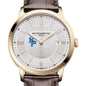 USMMA Men's Baume et Mercier 40mm Gold PVD Classima Watch with Silver Dial & Dark Brown Leather Strap Shot #1