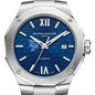 USMMA Men's Baume et Mercier 42mm Riviera Watch with Blue Dial & Bracelet Shot #1
