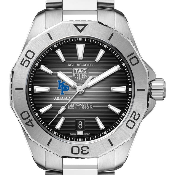 USMMA Men's TAG Heuer Steel Automatic Aquaracer with Black Dial Shot #1