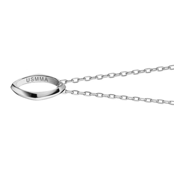 USMMA Monica Rich Kosann Poesy Ring Necklace in Silver Shot #3
