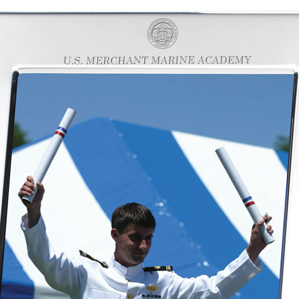 USMMA Polished Pewter 5x7 Picture Frame Shot #2