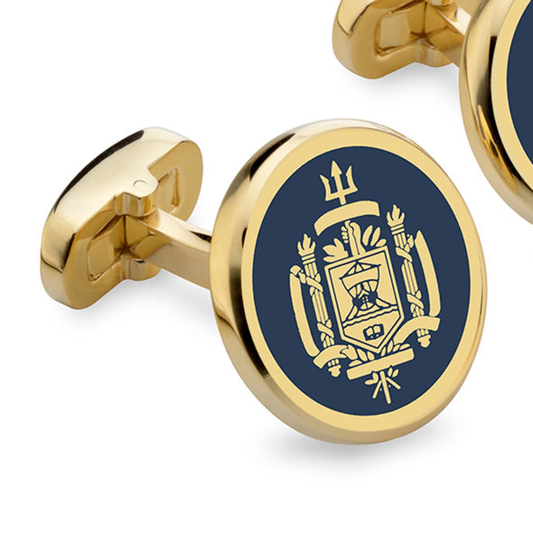 USNA Enamel Cufflinks Shot #2