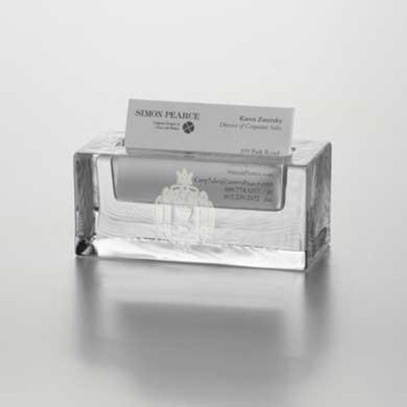 USNA Glass Business Cardholder by Simon Pearce Shot #1