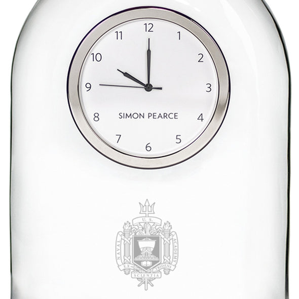 USNA Glass Clock by Simon Pearce Shot #2