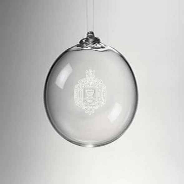 USNA Glass Ornament by Simon Pearce Shot #2