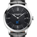 USNA Men's Baume et Mercier 40mm Classima Quartz Watch with Black Dial & Black Leather Strap