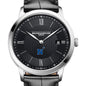 USNA Men's Baume et Mercier 40mm Classima Quartz Watch with Black Dial & Black Leather Strap Shot #1