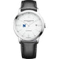USNA Men's Baume et Mercier 42mm Classima Automatic Watch with White Dial & Black Leather Strap Shot #2