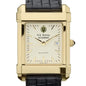 USNA Men's Gold Quad with Leather Strap Shot #1