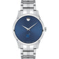 USNA Men's Movado Collection Stainless Steel Watch with Blue Dial Shot #2